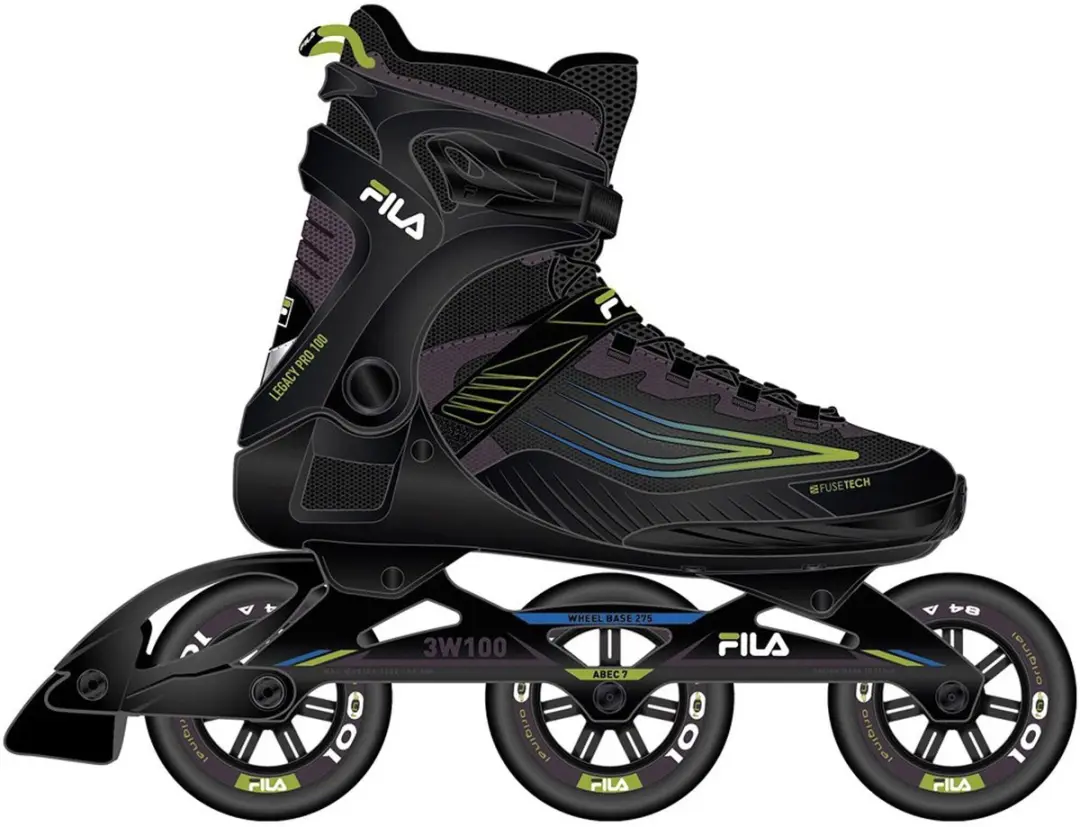 Fila Legacy Pro 100 Heren Skates - 43 - Zwart/Groen/Blauw