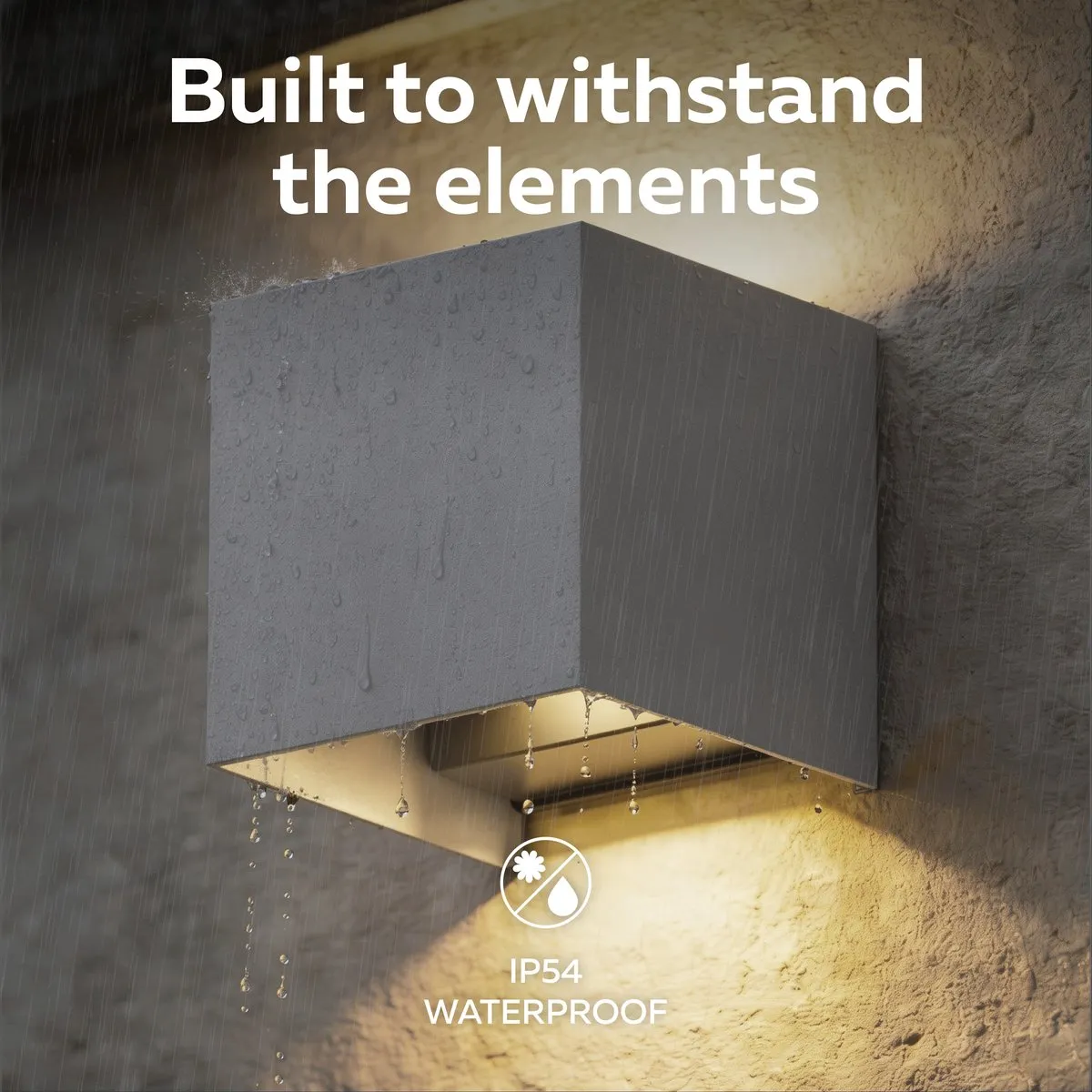 Calex LED Wandlamp Bari 7W - 4 Stuks - Antraciet - afbeelding 6 van 6