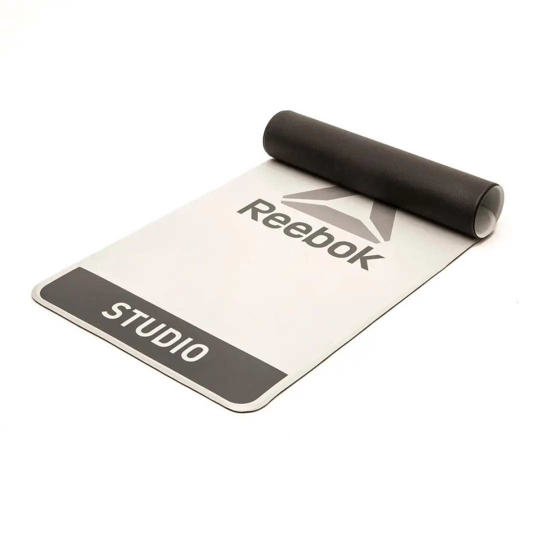 Reebok Studio Fitnessmat 100x50cm - Zwart/Wit