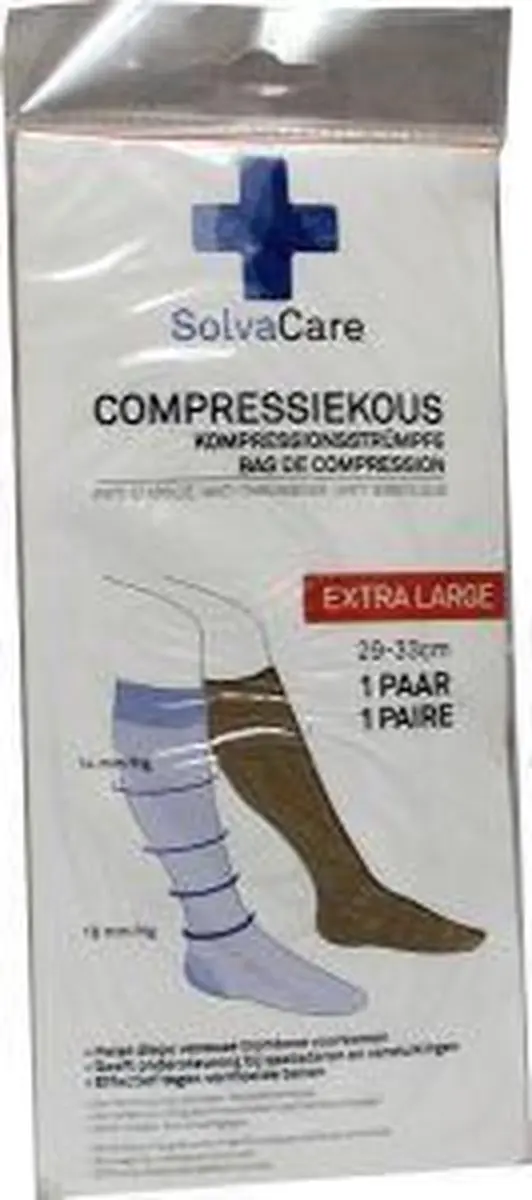 Solvacare Compressiekous Beige XL - 29-33 cm