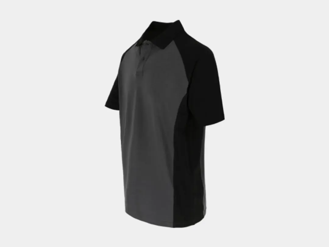 Herock Brabo Polo Korte Mouwen XXL - Antraciet-Zwart