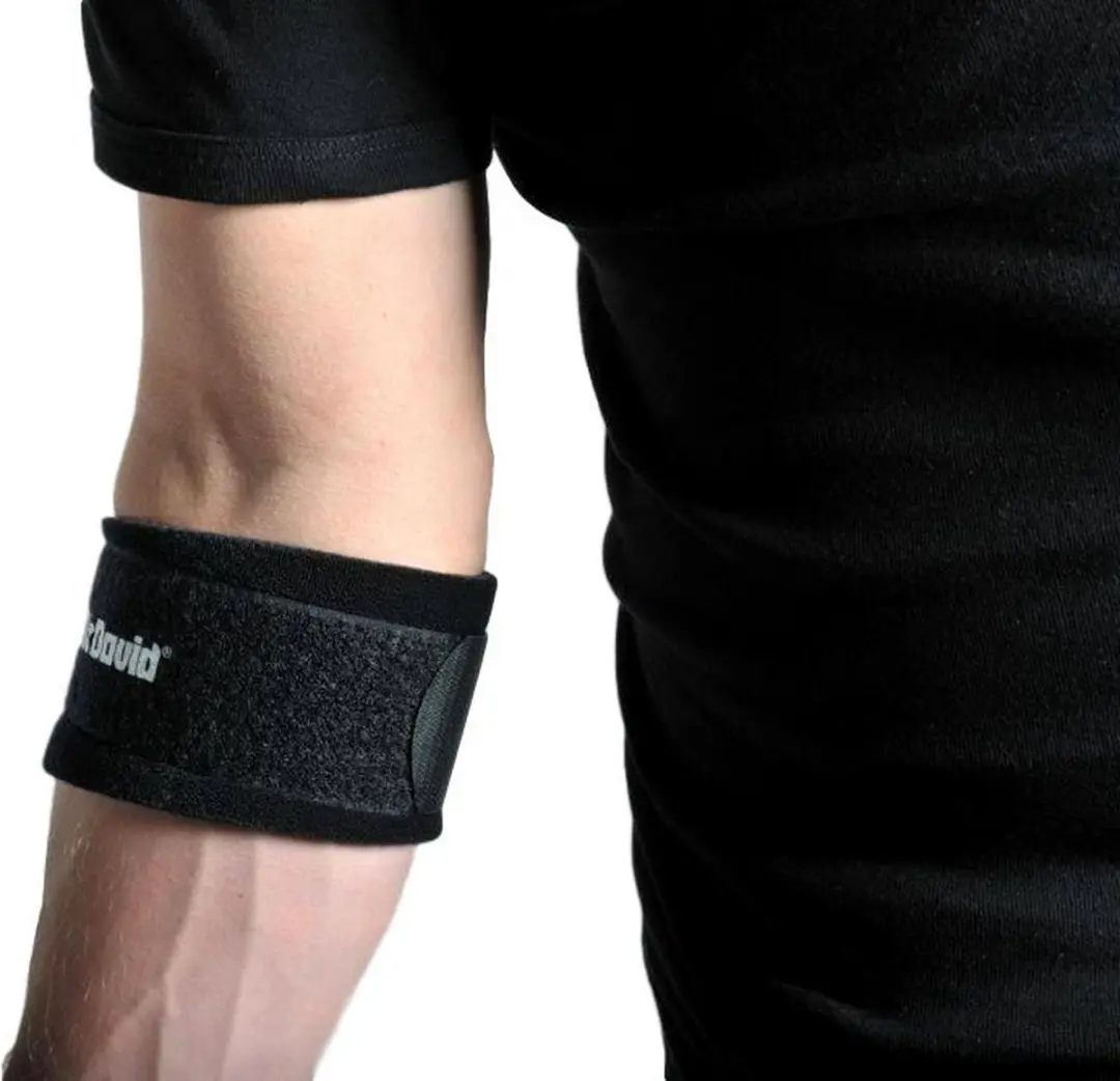 McDavid Tenniselleboogbandage - One Size - Zwart