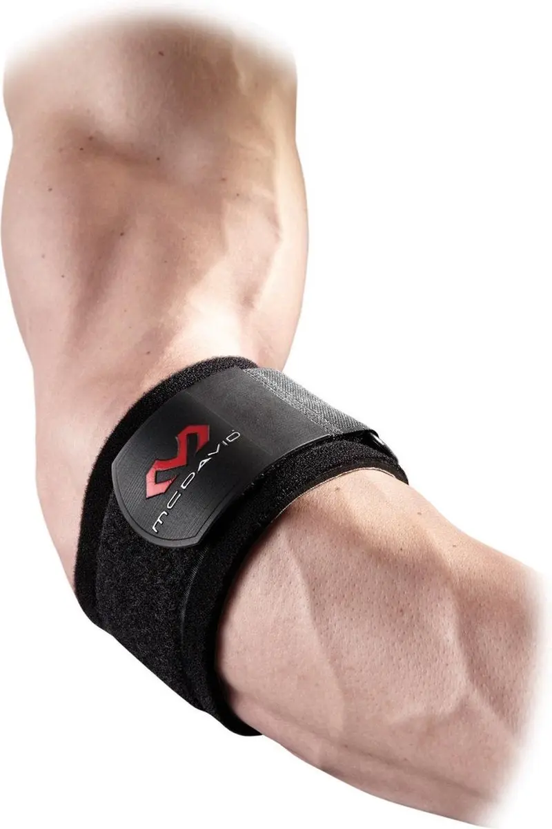 McDavid Tenniselleboogbandage - One Size - Zwart