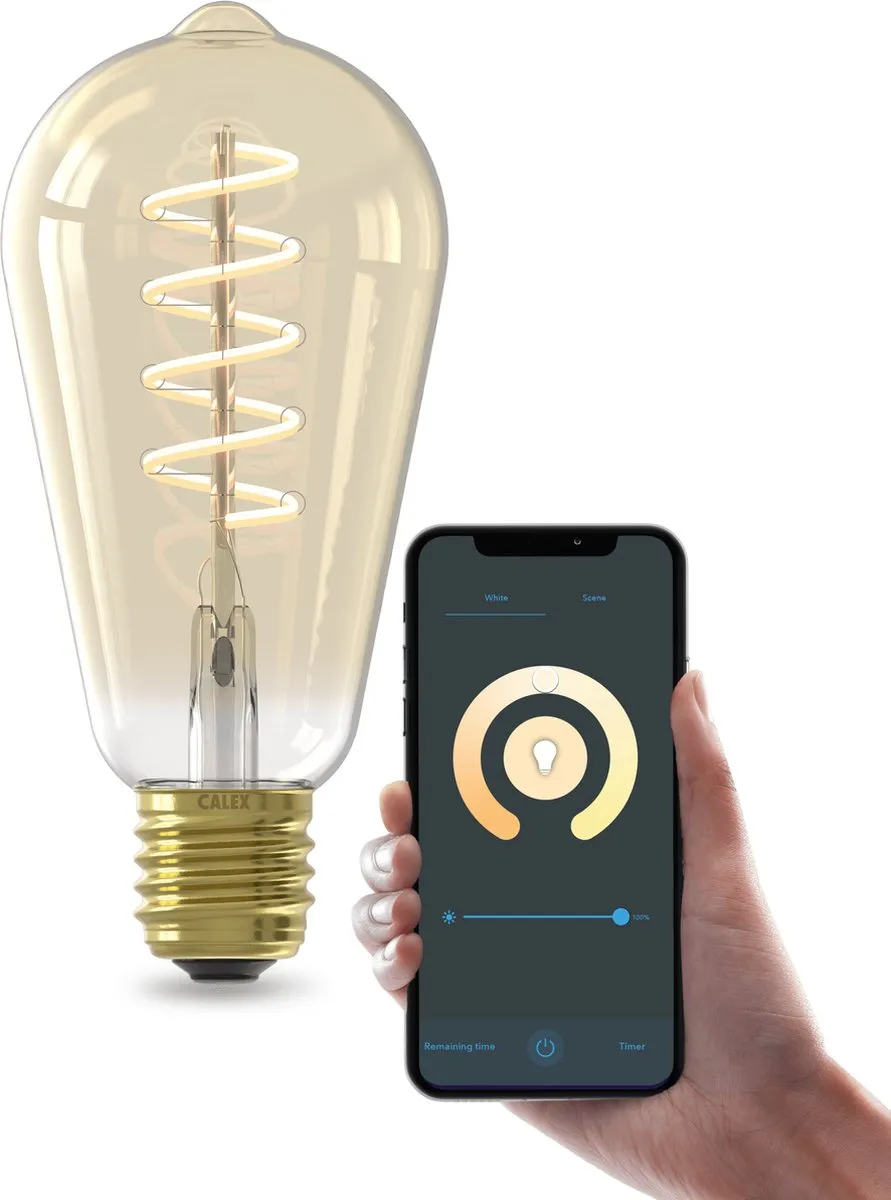 Calex Slimme LED Lamp E27 ST64 Smart 7W