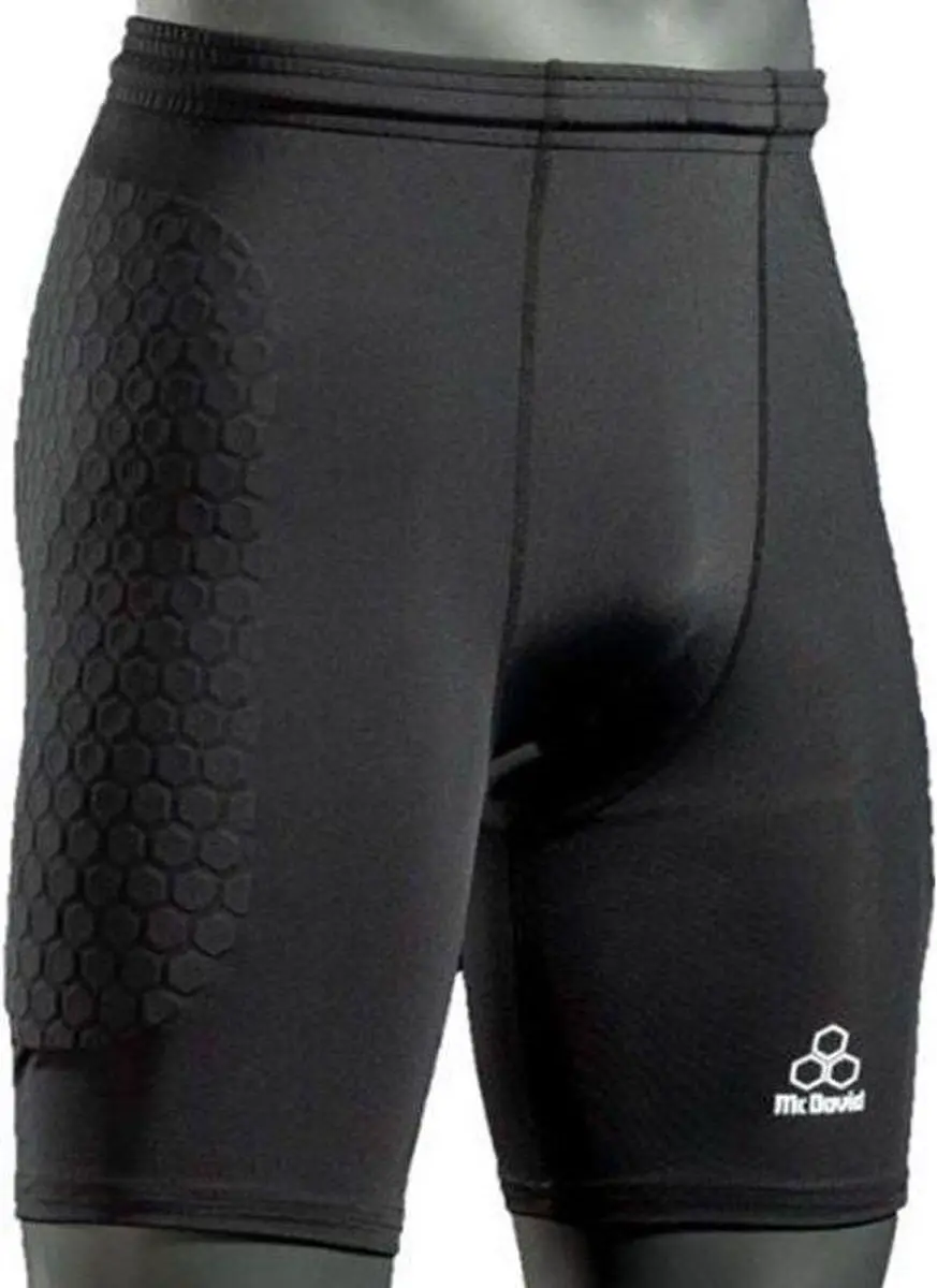 McDavid Hex Sliding Padded Compression Short S - Zwart