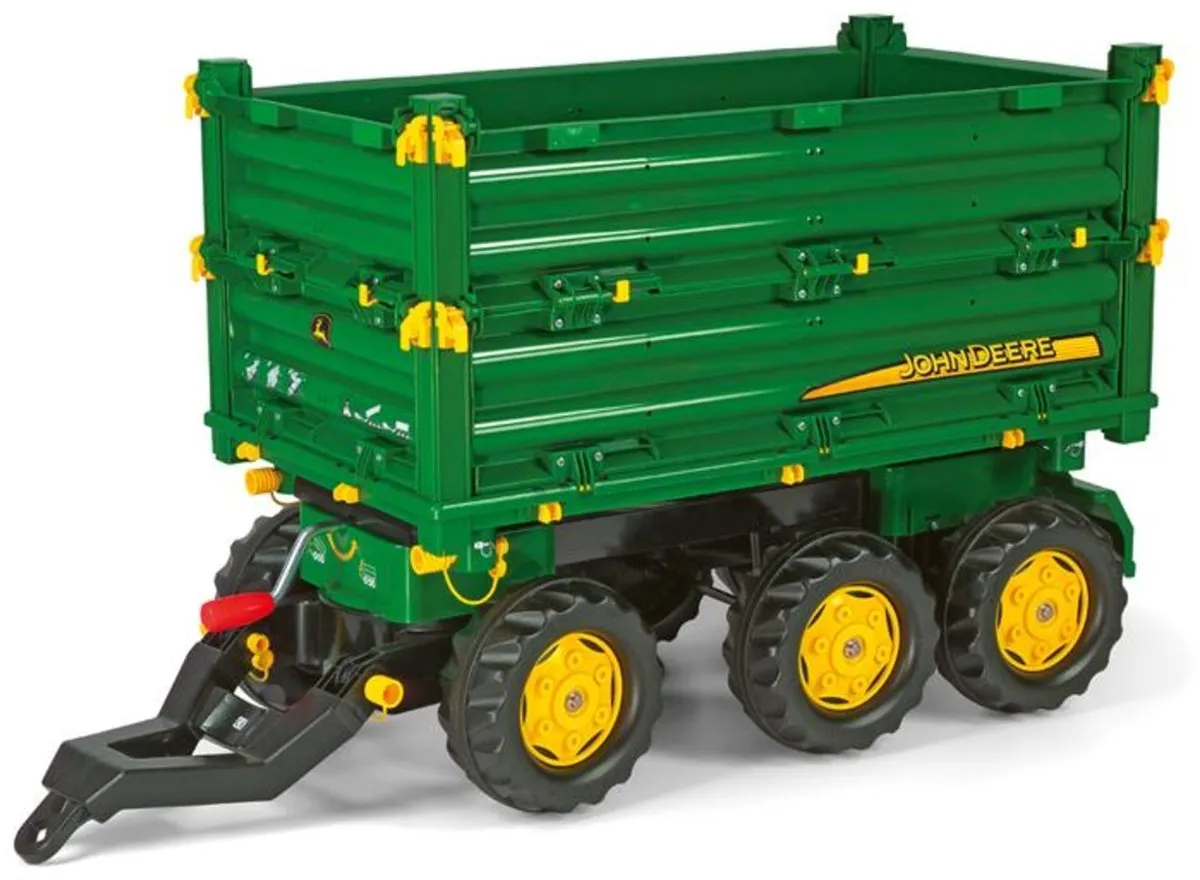 Rolly Toys John Deere Multi Trailer Aanhanger - 12 504 3 - Groen