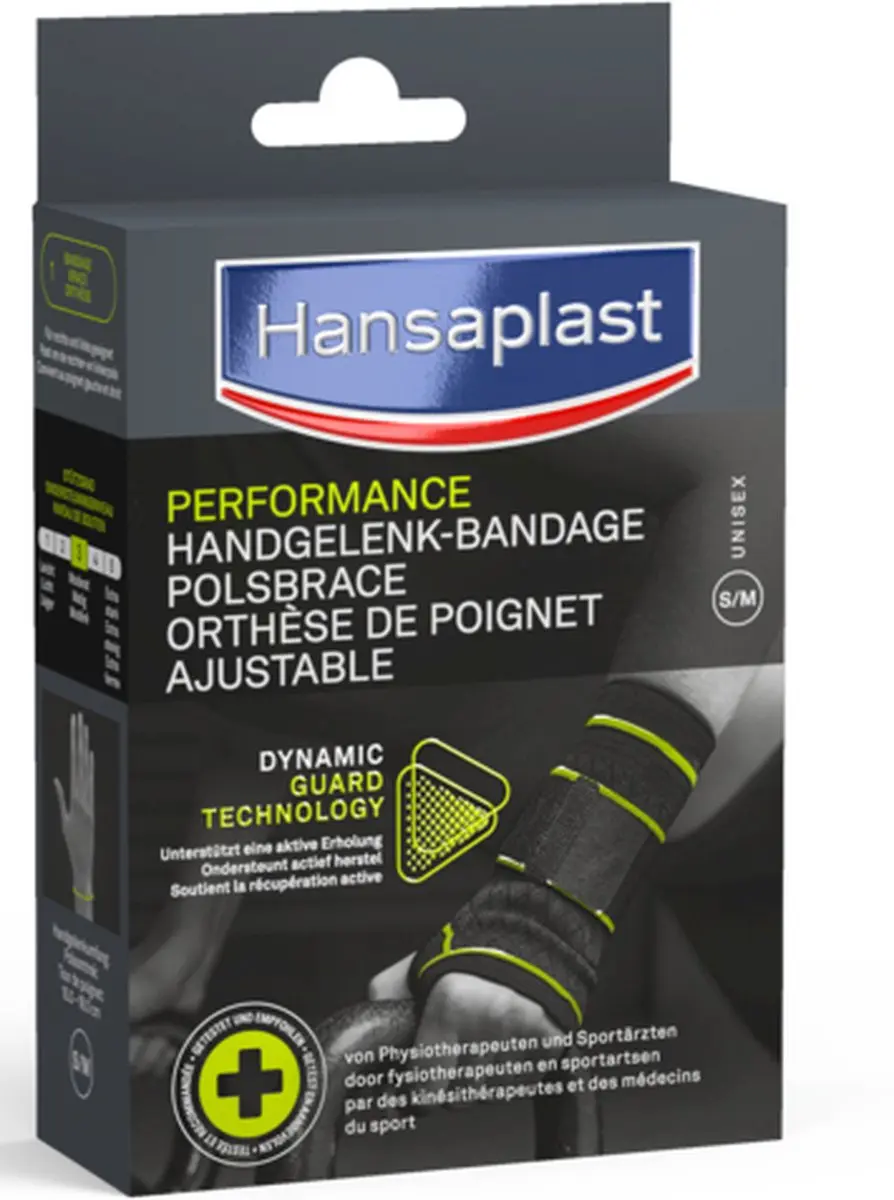 Hansaplast Performance Sport Polsbrace - Zwart