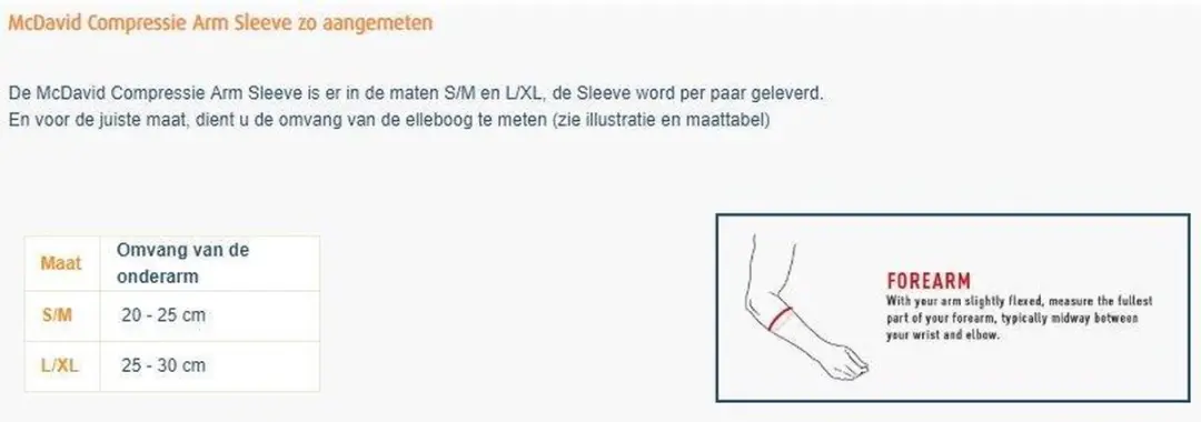 McDavid Compressie Armsleeves L/XL - Zwart