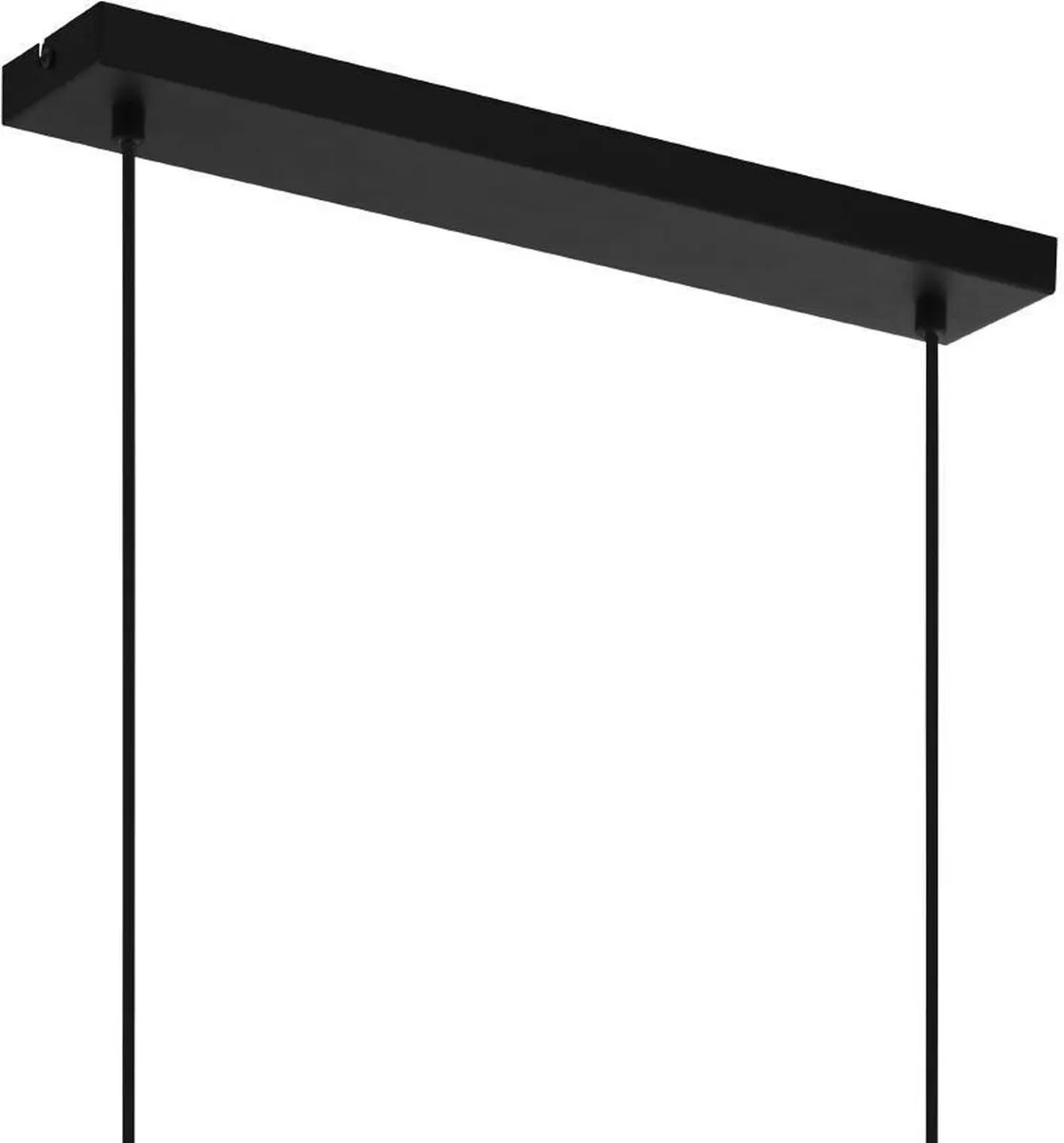 Eglo Blackcrown 1 Hanglamp 100cm - Industrieel - Zwart/Bruin