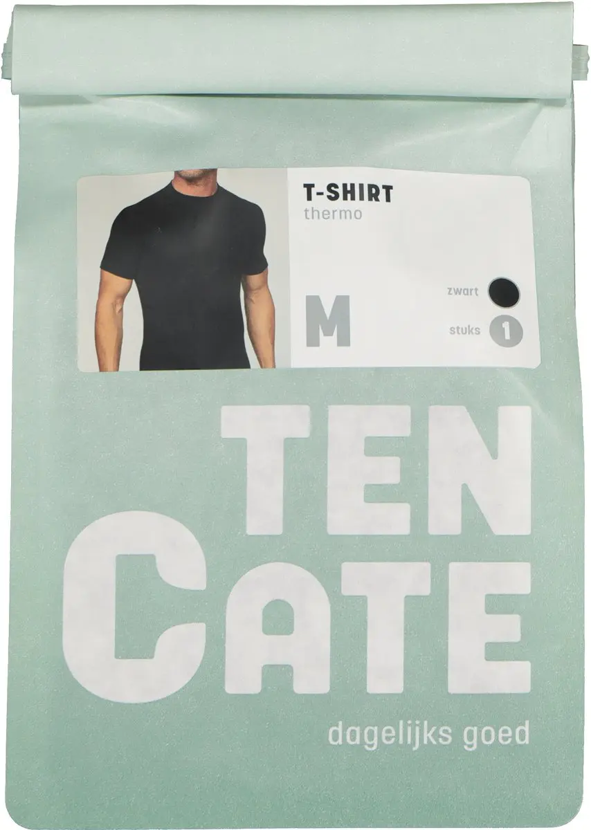 Ten Cate Thermo Shirt Short Sleeve Heren M - Zwart