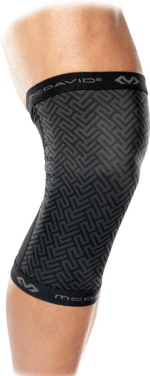McDavid Compressie Beensleeve L - Zwart/Donkergrijs