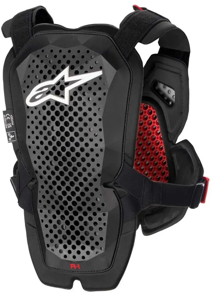 Alpinestars A-1 Pro Borstbeschermer - XXL - Zwart/Rood