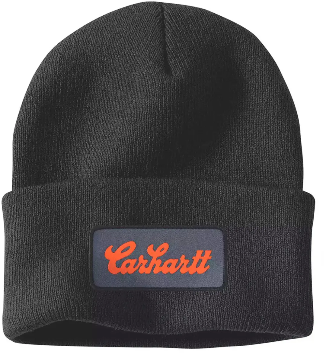 Carhartt Knit Cuffed Script Patch Beanie
