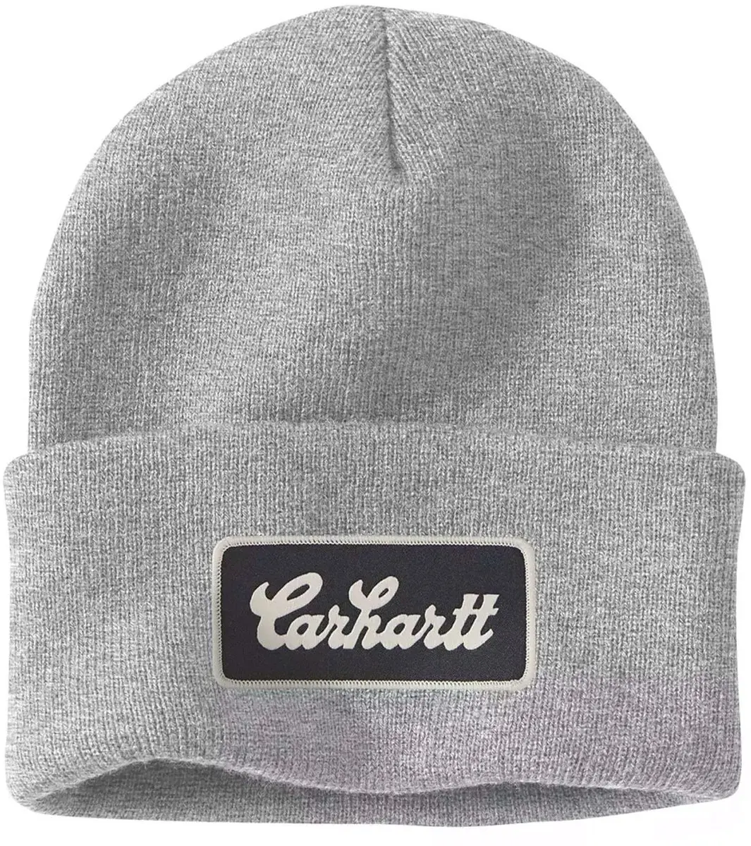 Carhartt Knit Cuffed Script Patch Beanie - Black