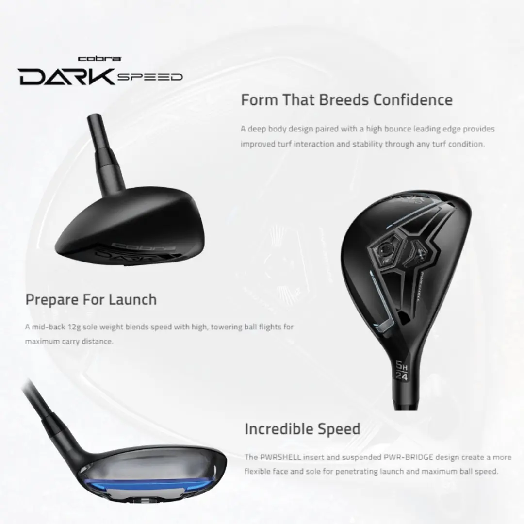 Cobra Darkspeed Dames Hybride Club 2024 - 7H Rechtshandig - Zwart
