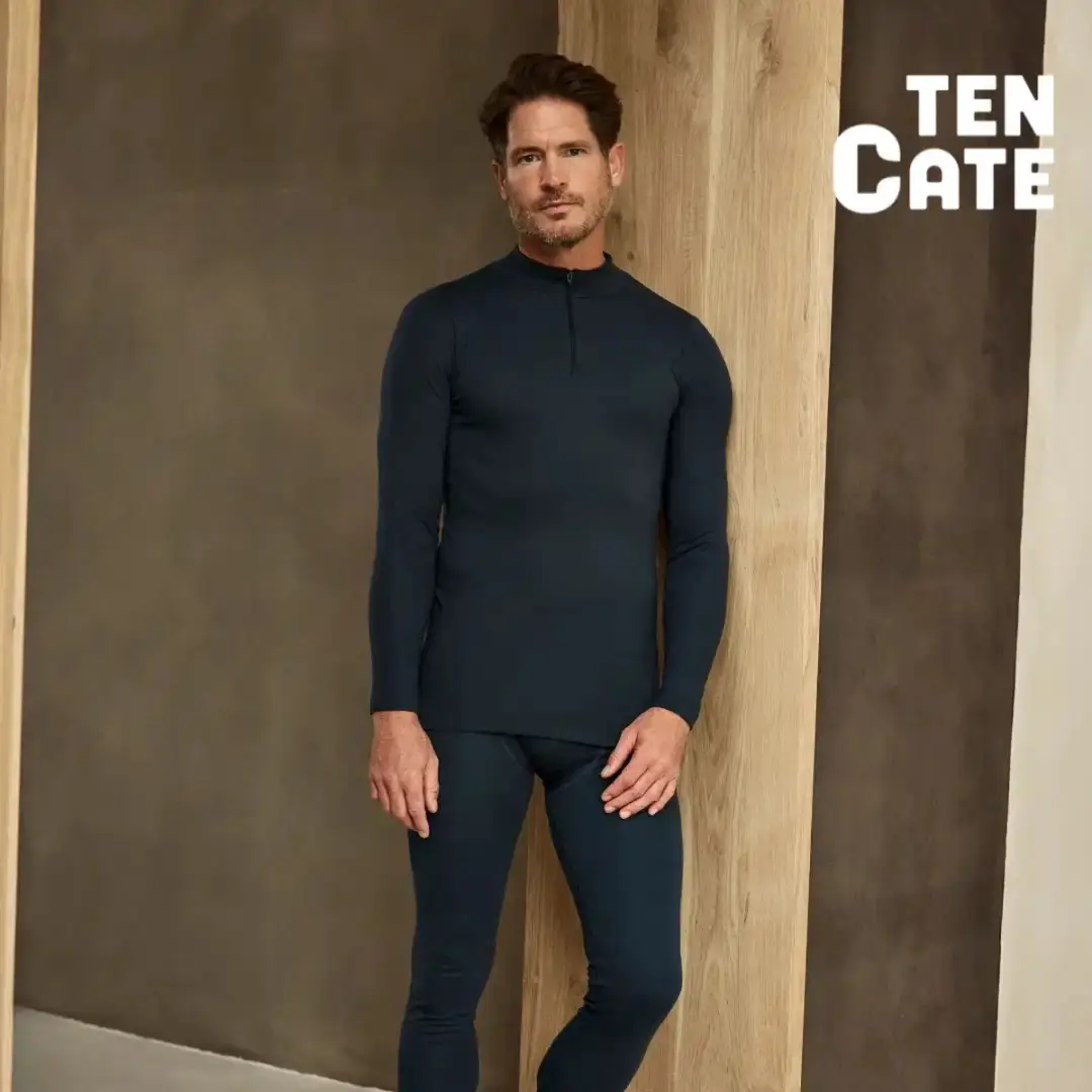 Ten Cate Thermo Long Sleeve High Neck Zipper - M - Navy