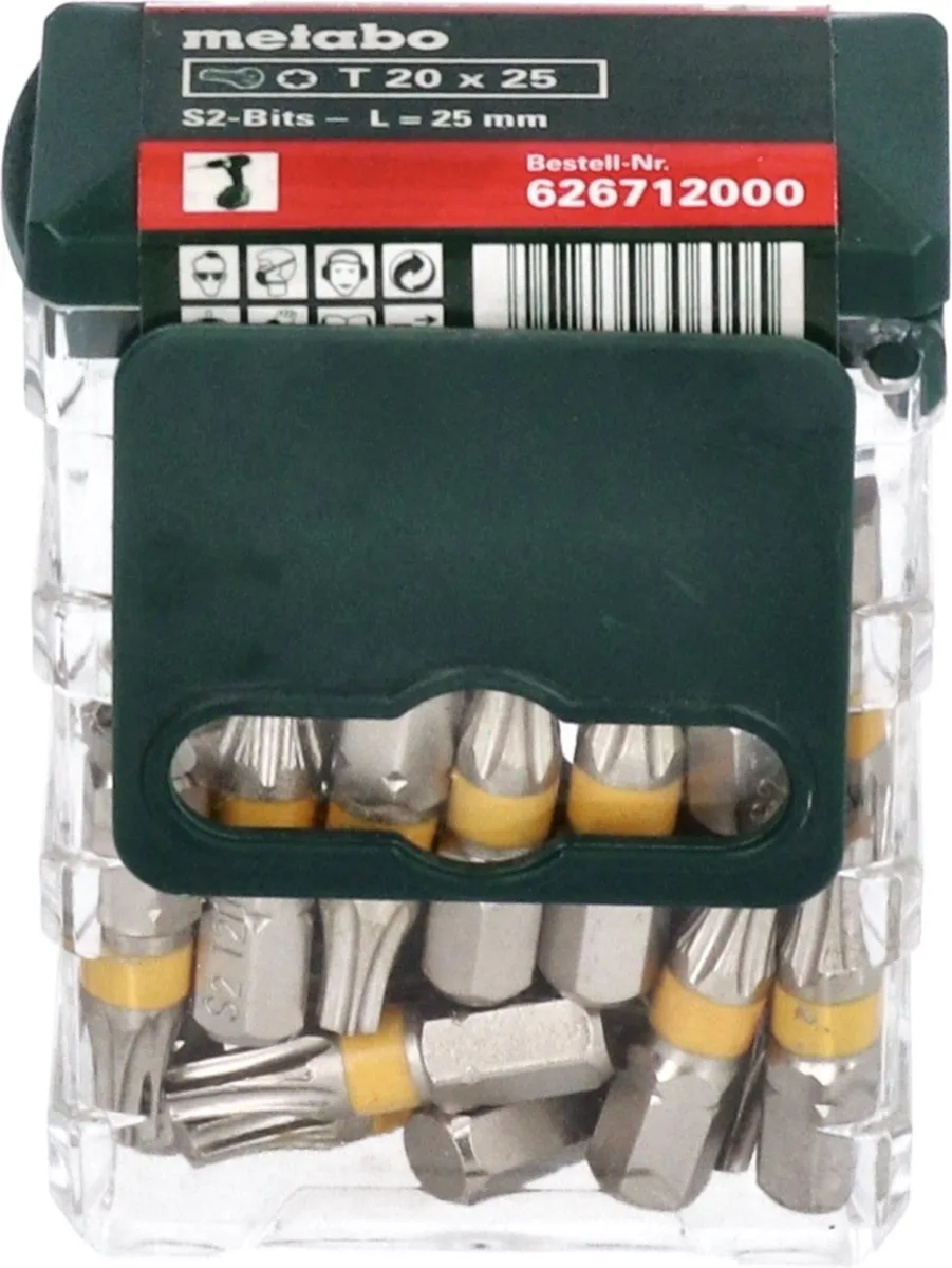 Metabo 626712000 Bit-box TX 20 - 25-delig
