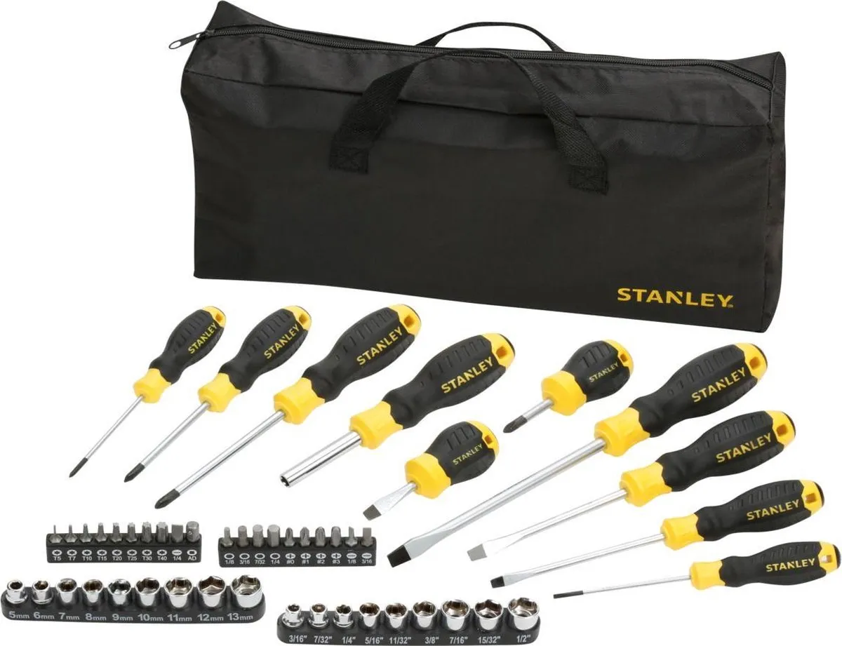 Stanley STHT0-70887 Schroevendraaierset 49-delig - Zwart/Geel - afbeelding 6 van 6