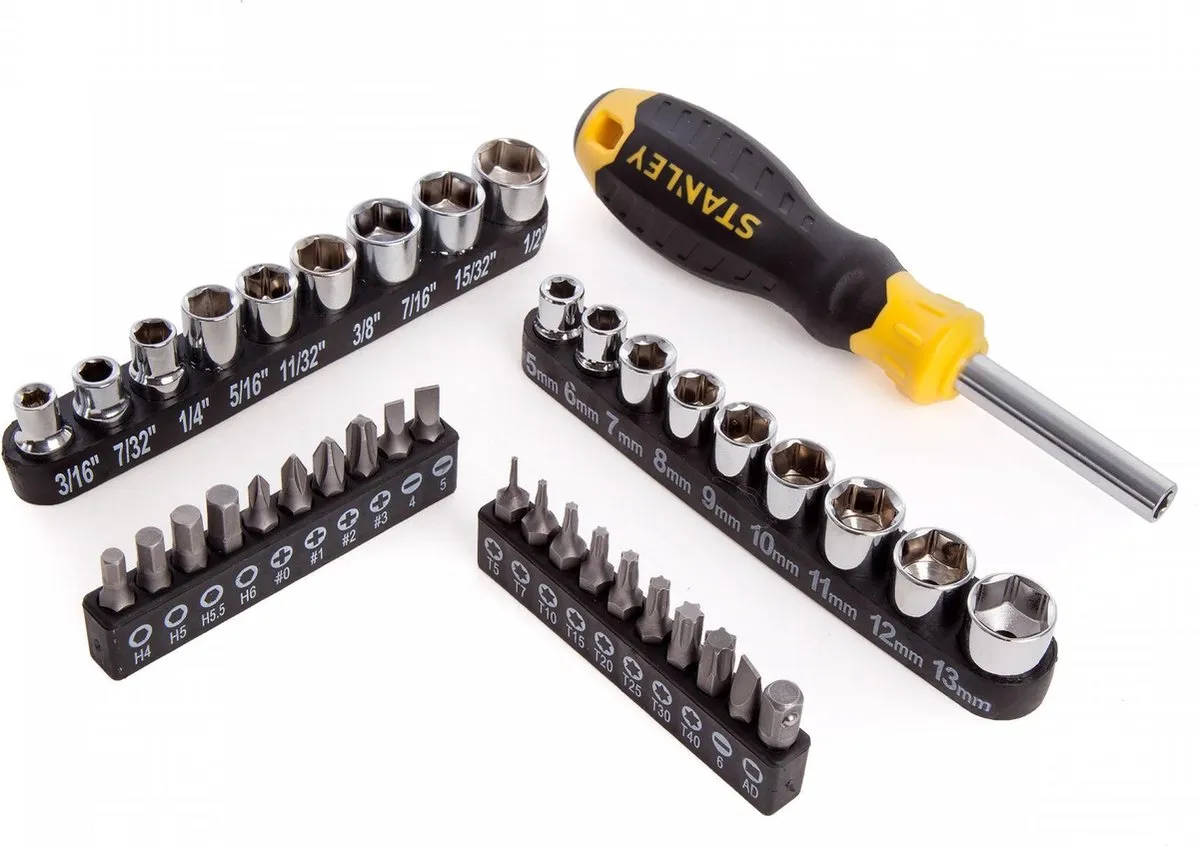 Stanley STHT0-70887 Schroevendraaierset 49-delig - Zwart/Geel