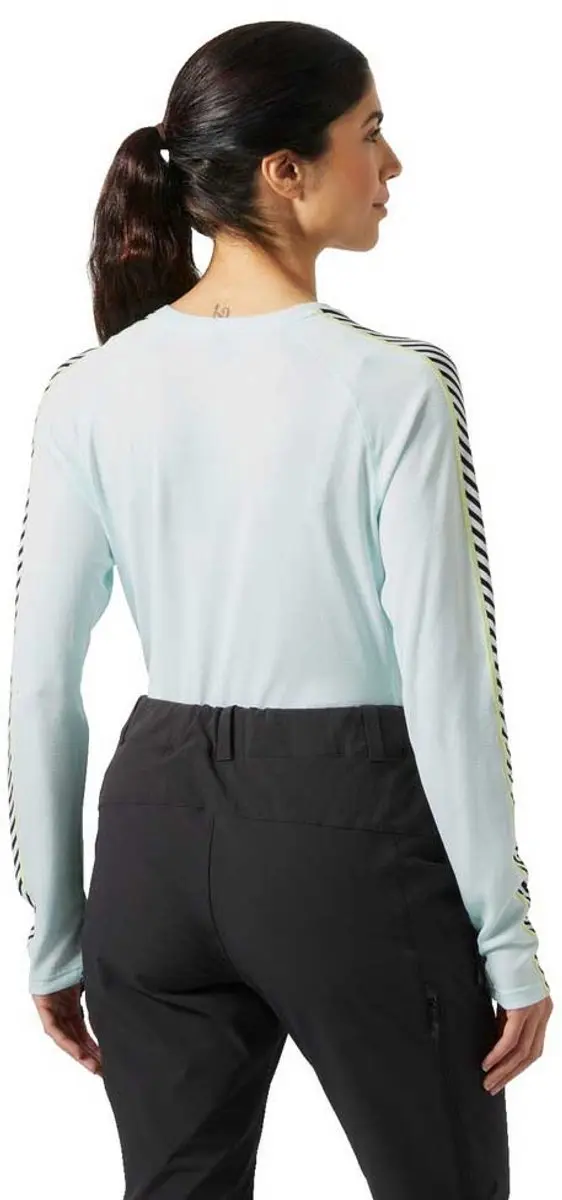 Helly Hansen Lifa Active Stripe Crew Basislaag - Grijs S