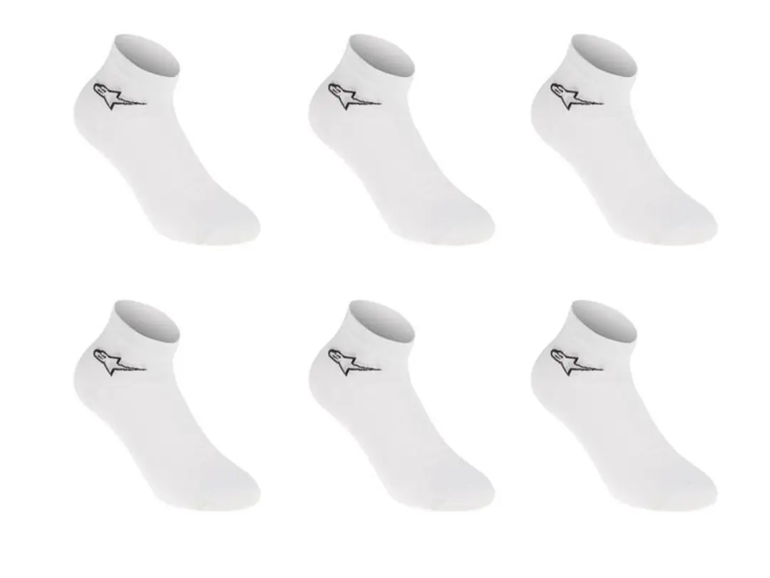 Alpinestars Star Sock'08 Sokken - 6 Stuks Wit - Maat L/XXL