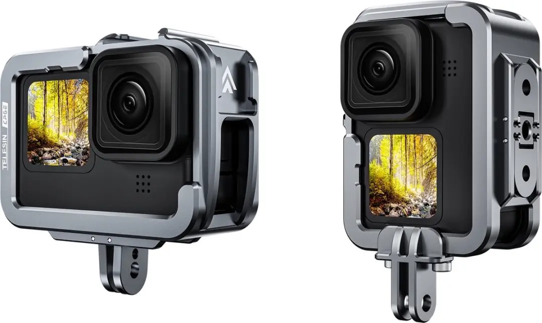 Telesin Aluminium Behuizing GoPro Hero 12/11/10/9 - Transparent
