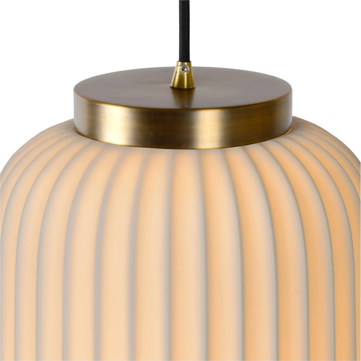 Lucide GOSSE Hanglamp Ø19,5cm - Wit