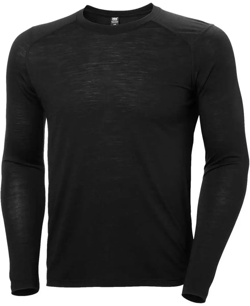 Helly Hansen Durawool Crew Basislaag - L - Zwart