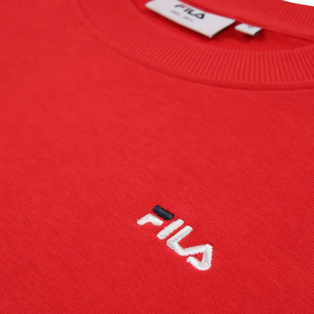 Fila Leverano Regular Sweater Heren - Rood - Maat L