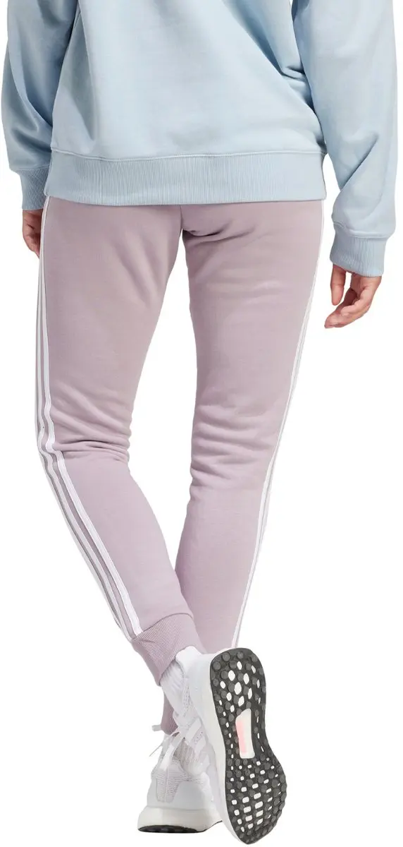 Adidas Essentials 3-Stripes Fleece Broek Dames - XL - Paars