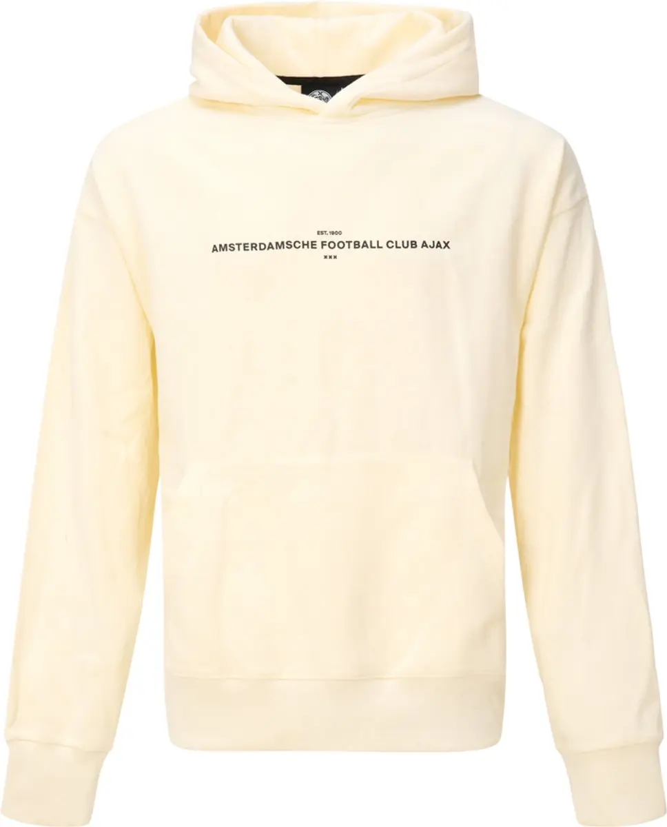 Ajax Ecru Hooded Sweater Amsterdam City Print - XL