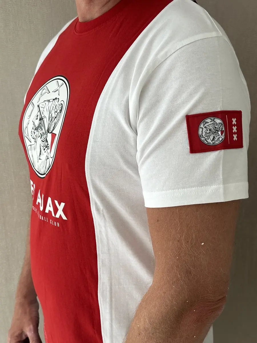 Ajax T-shirt Oud Logo - S - 100% Katoen - afbeelding 6 van 6