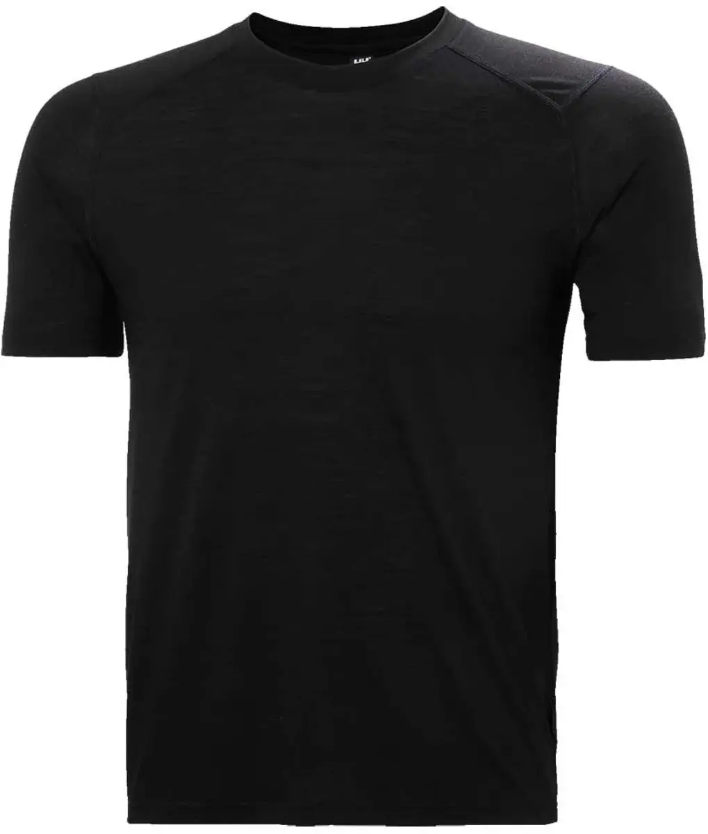 Helly Hansen Durawool Korte Mouwen Basislaag L - Zwart