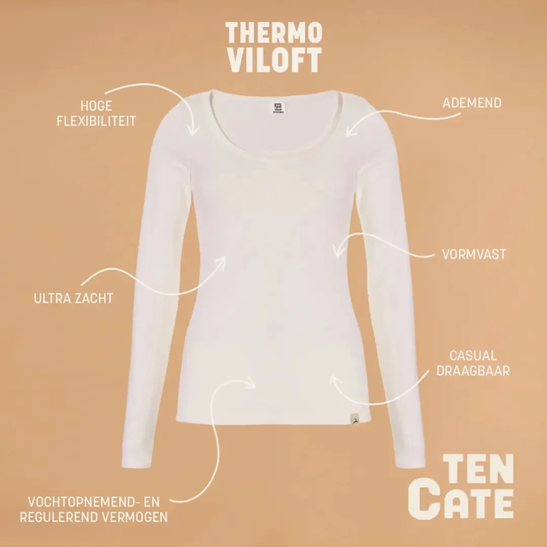 Ten Cate Thermo Long Sleeve Lace Dames - Maat L - Zwart