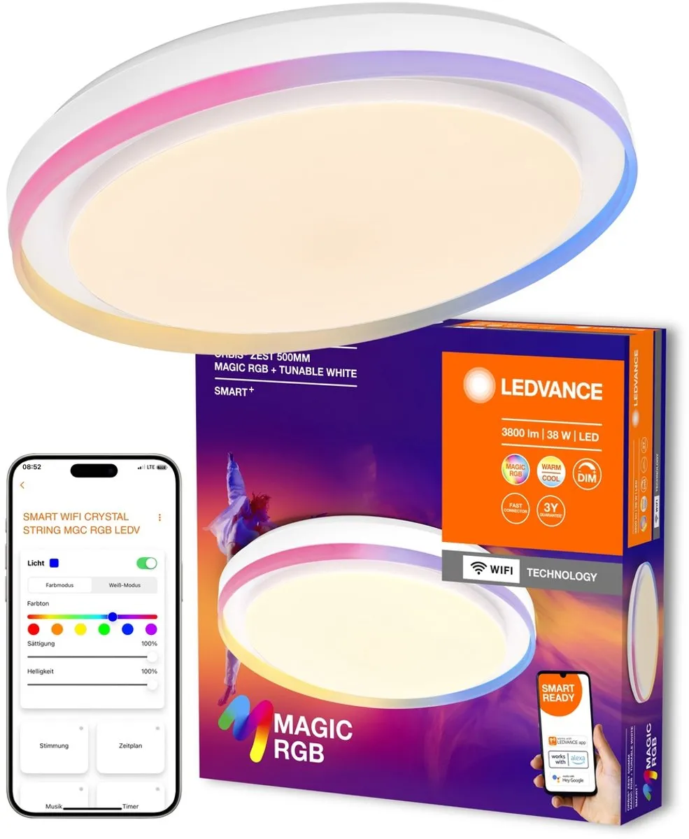 LEDVANCE SMART+ WiFi Magic Plafondlamp 32W 3400lm - Wit - afbeelding 3 van 6