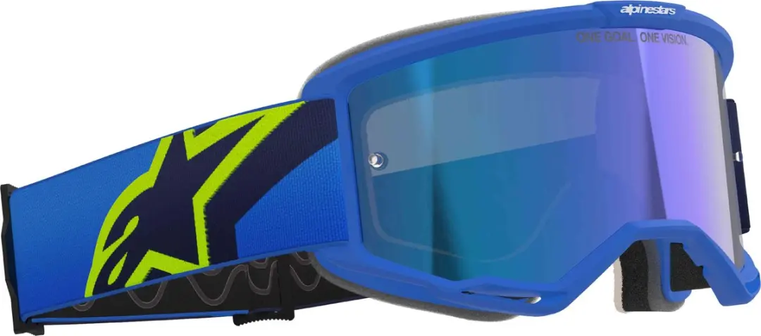 Alpinestars Vision 5 Kruisbril - Blauw Spiegel