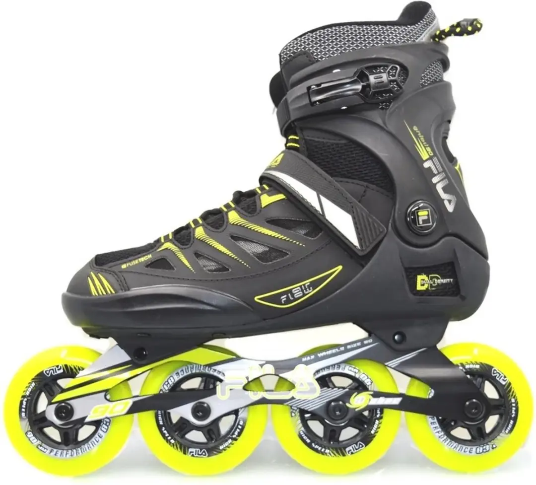Fila Ghibli 90 Inlineskates - 90mm - Zwart/Geel