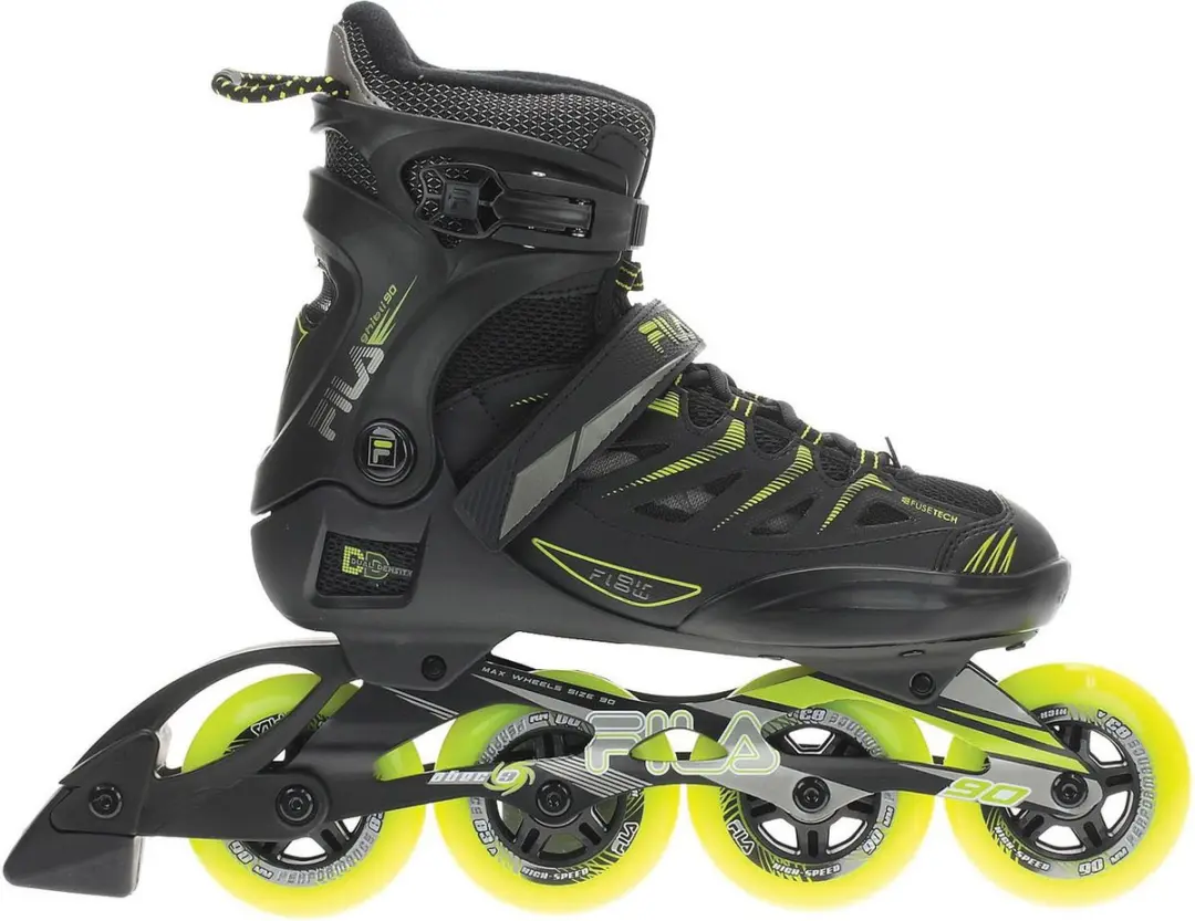 Fila Ghibli 90 Inlineskates - 90mm - Zwart/Geel