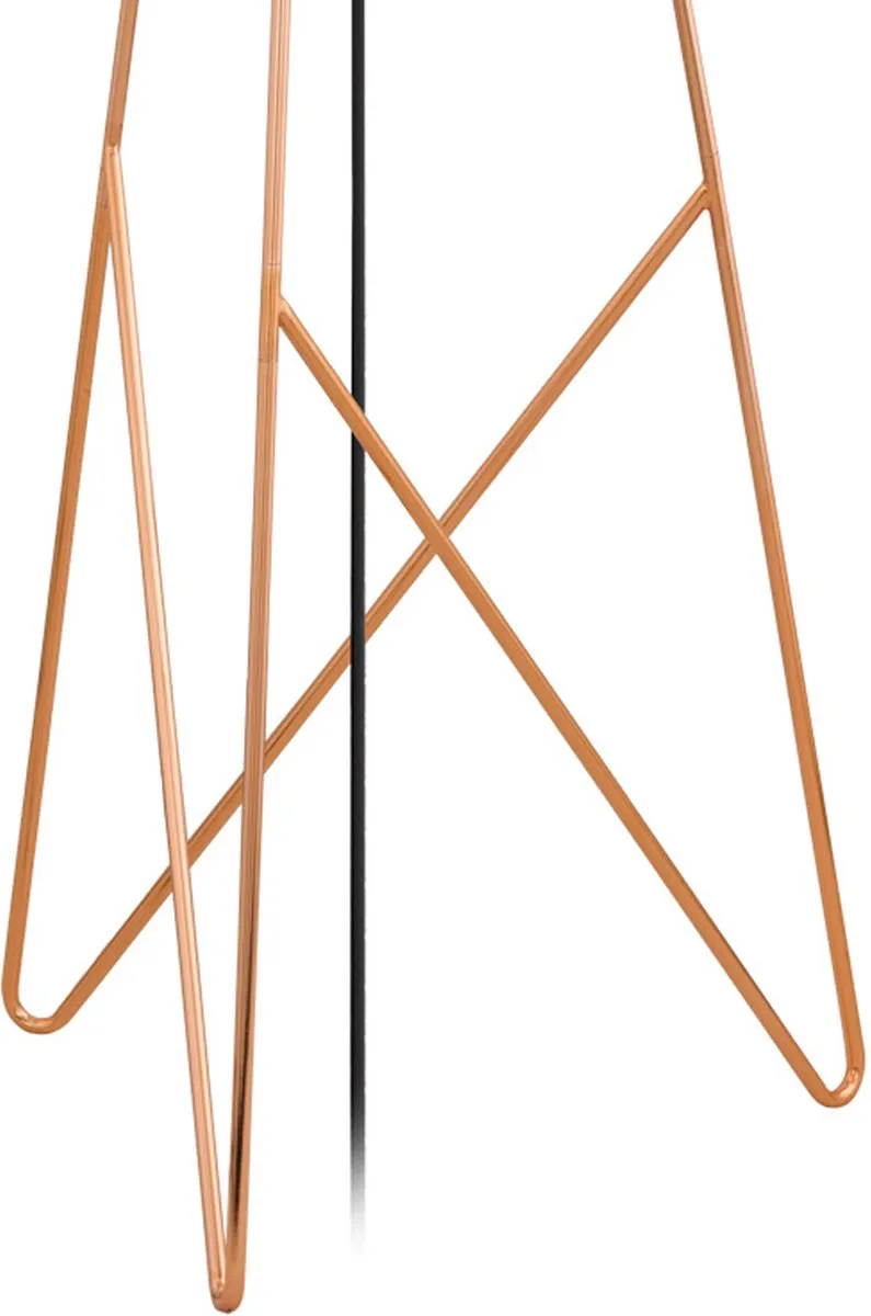 Eglo Camporale Vloerlamp 154cm - Koper/Zwart