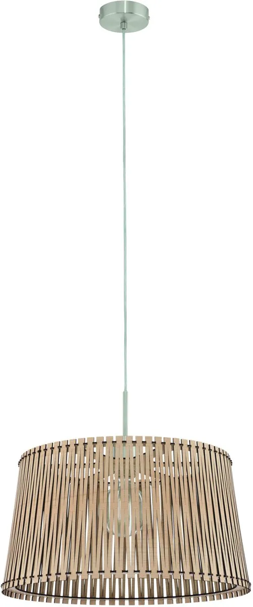 Eglo Sendero Hanglamp Ø450mm Nikkel-Mat Ahorn