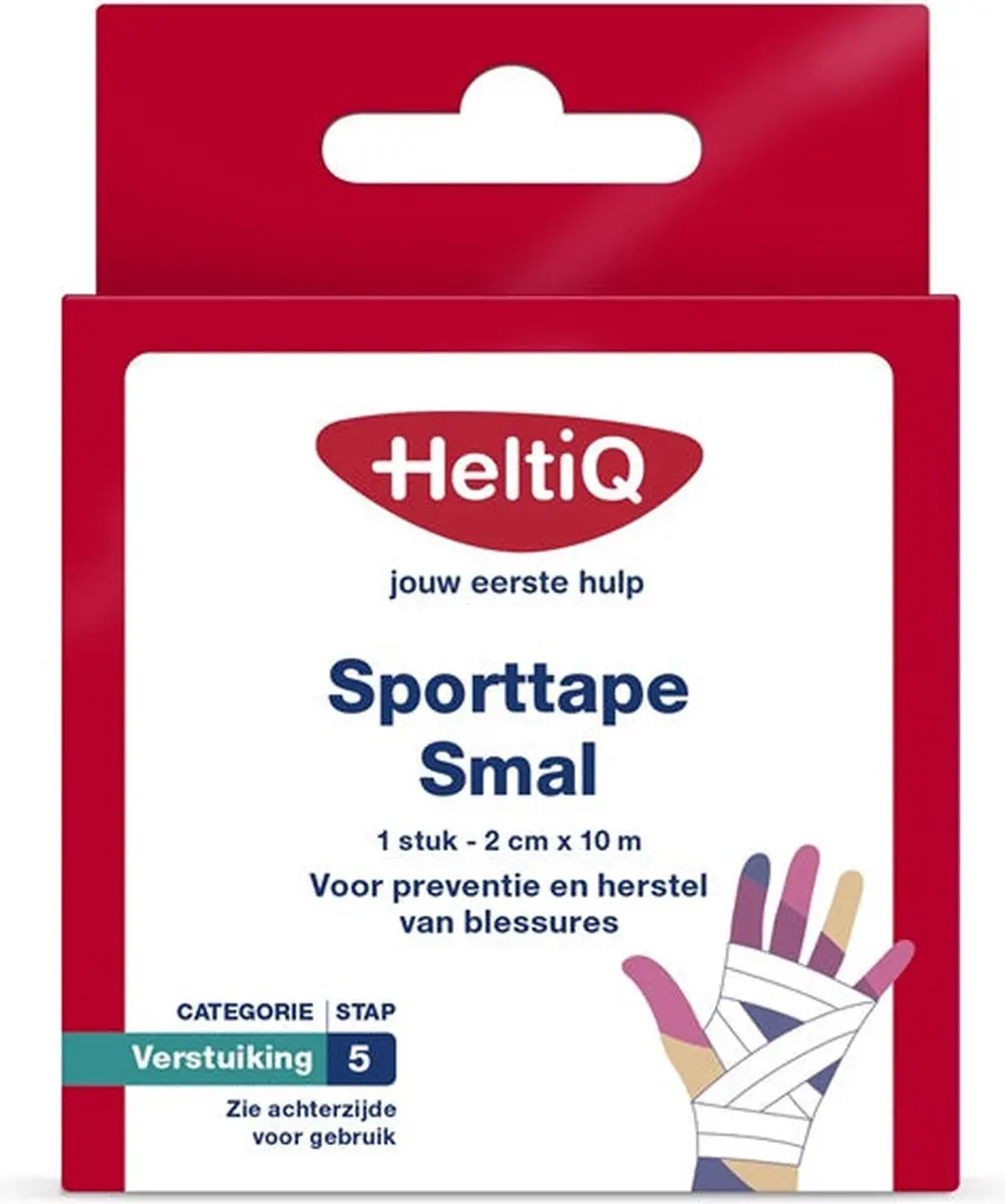HeltiQ Sporttape 2cm x 10m - Wit