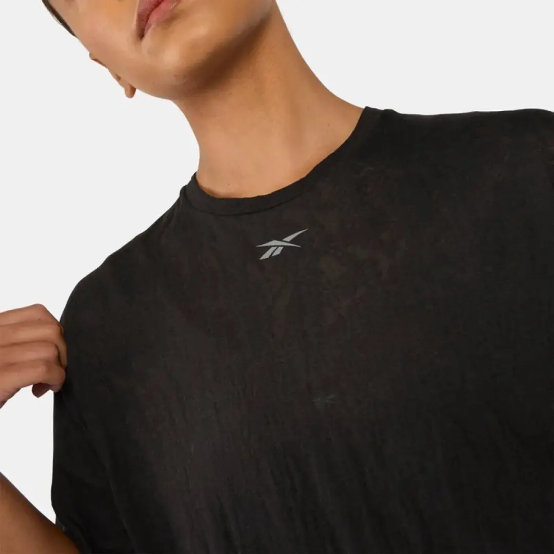 Reebok Lux Fitness Burnout T-shirt - Zwart L