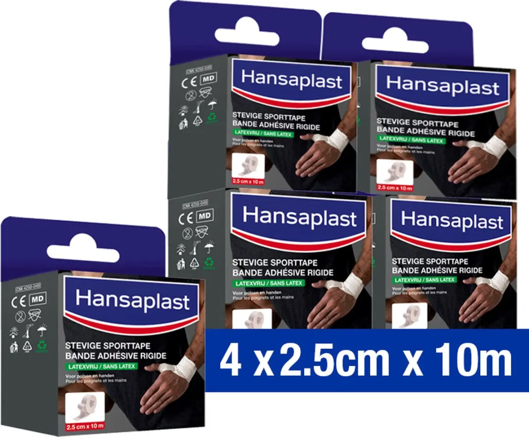 Hansaplast Stevige Sporttape 4x2.5cm x 10m