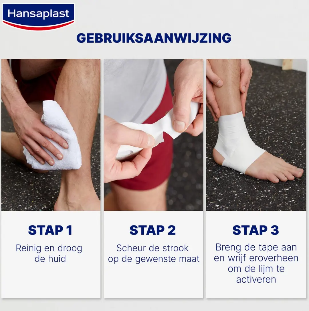 Hansaplast Stevige Sporttape 4x2.5cm x 10m