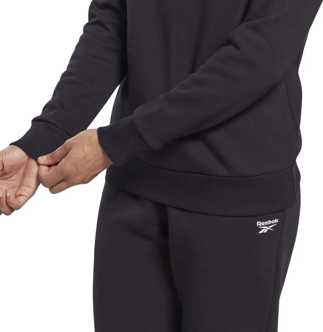 Reebok Identity Fleece Sweater Dames - S - Zwart/Wit
