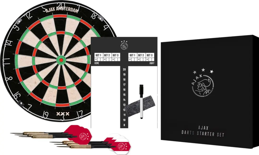 Ajax Darts Starterset AFP000510 - Dartbord met pijlen en scorebord