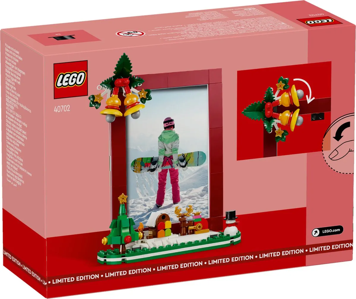 LEGO 40702 Kerst Fotolijst - 209 Stukken - Meerkleurig