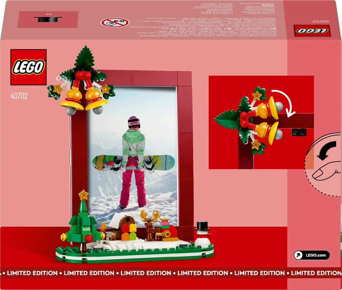 LEGO 40702 Kerst Fotolijst - 209 Stukken - Meerkleurig