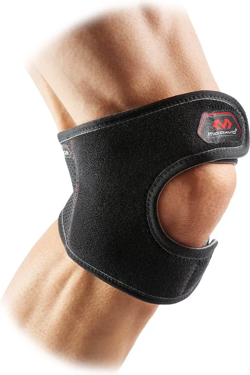McDavid Aanpasbare Kniebandage L/XL - Zwart