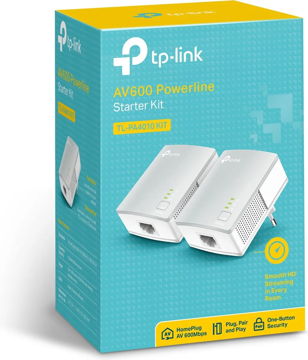 TP-Link TL-PA4010 KIT - Powerline zonder wifi - 2 Stuks